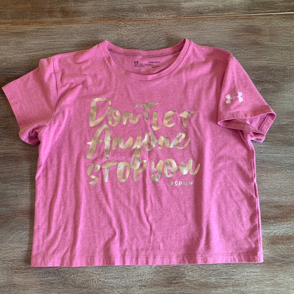 Pink under amor top